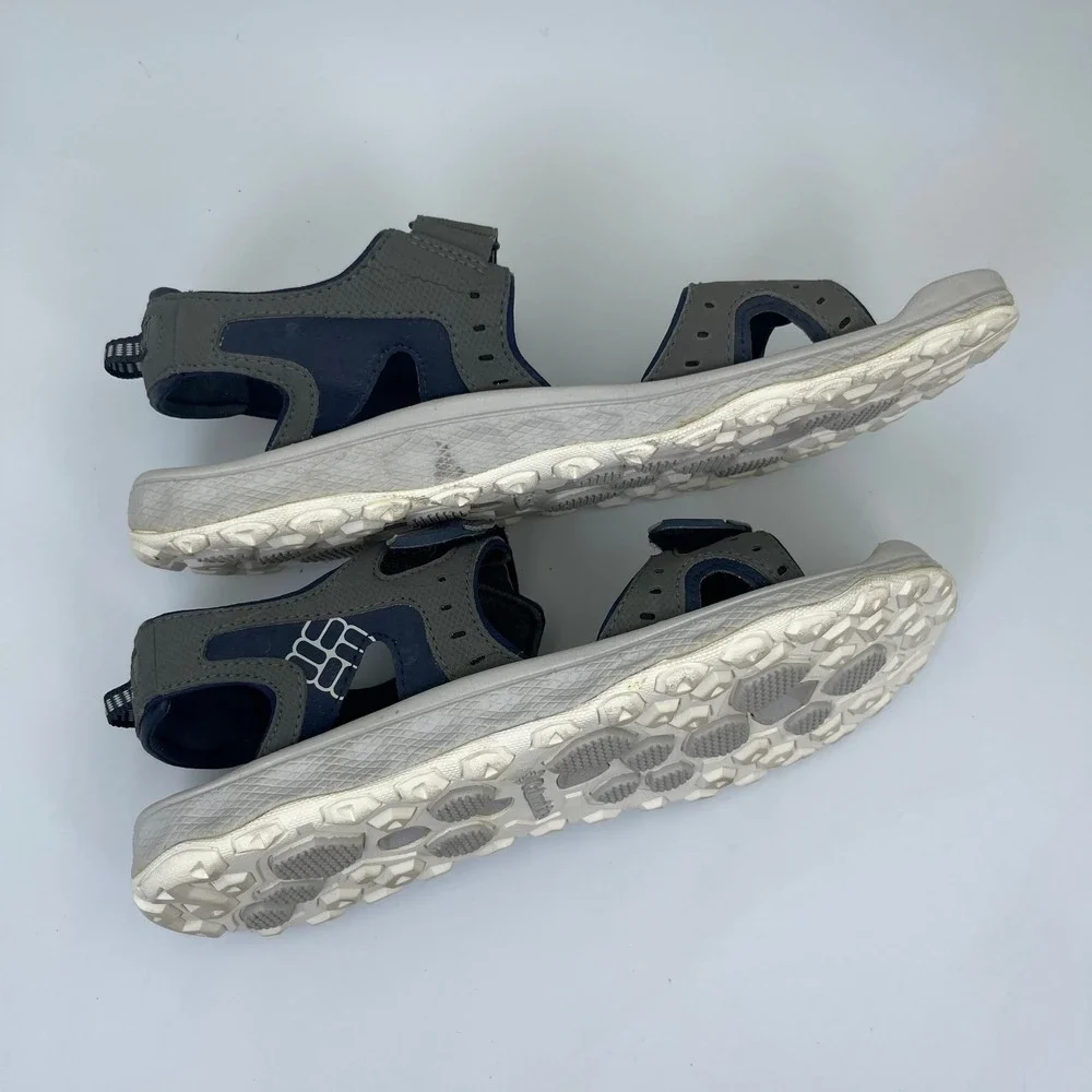 Columbia PFG Techsun III Sandal Men's Size 10 Grey/Blue Dual Strap BM4398-030